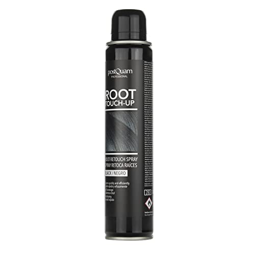 Postquam | Retoca Raices en Spray Color Negro - Elimina las Canas al Instante - Color Temporal - 200 ML