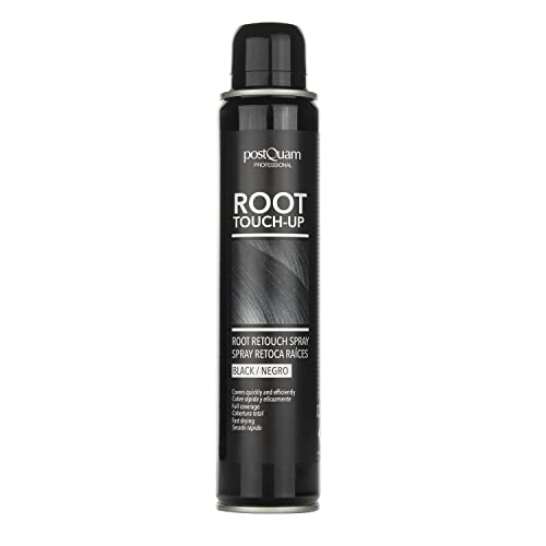 Postquam | Retoca Raices en Spray Color Negro - Elimina las Canas al Instante - Color Temporal - 200 ML