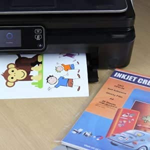 PPD A4 x 50 Hojas de Papel Fotográfico Autoadhesivo Brillante - Gramaje de 120 g/m² y Secado Instantáneo - Para Impresora de Inyección de Tinta Inkjet - PPD-73-50