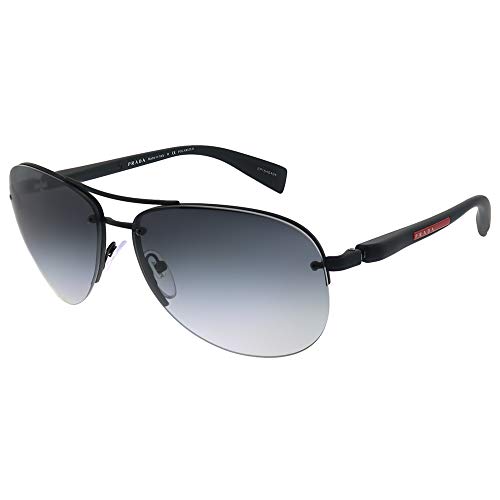 Prada LINEA ROSSA PS 56MS Gafas de Sol, Black Rubber, 62 para Hombre