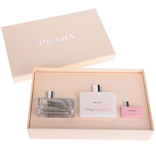 Prada tendre Eau de Parfum 50 ml/Body Lotion 100 ml y Eau de Parfum 7 ml Set de regalo para ella