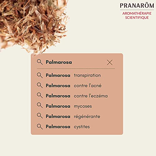 Pranarom Aceite Esencial de Palmarosa, Partes Aereas, 10 Mililitros