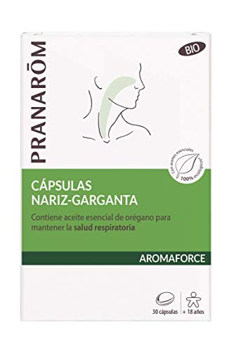 Pranarôm - Aromaforce - Cápsulas Nariz-Garganta Bio - 30 cápsulas