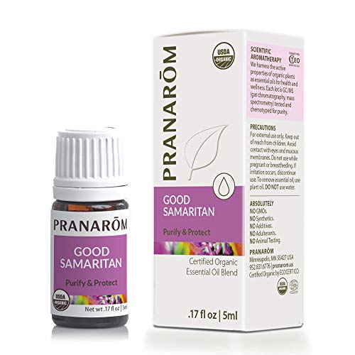 Pranarom - Mezcla de aceites esenciales de samaritano (5 ml) – Aceite esencial 100% puro de grado terapéutico natural para difusión y limpieza | Certificado orgánico USDA y ECOCERT