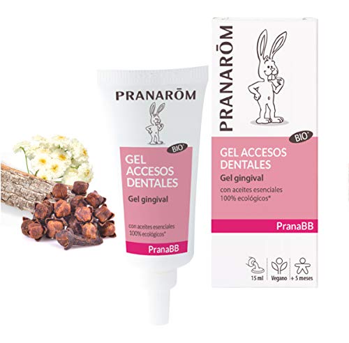 Pranarôm Pranabb Gel gingival, sabor agradable, sin azucares, con aceites esenciales certificados bio, 15 ml