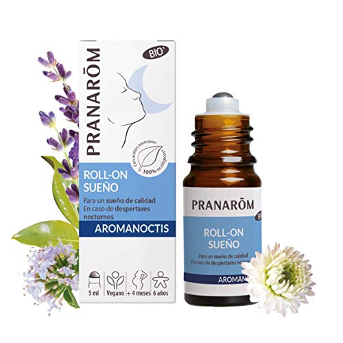 Pranarôm Roll-on Sueño, Para un sueño de calidad en caso de despertares nocturnos, Sueño y relajación, 5 ml