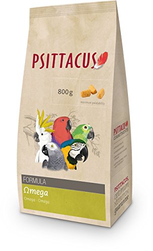 Psittacus - Alimento para pájaro fórmula Omega Plumaje 800 gr.