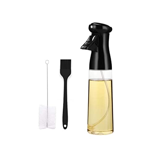 Pulverizador de aceite para cocina, spray aceite cocina, aceitera spray, bote spray pulverizador resistente (Negro)