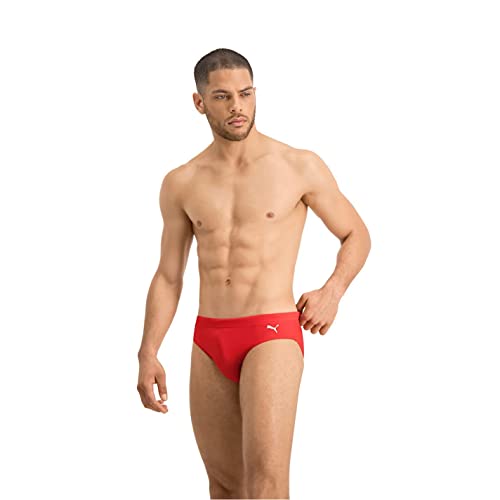 PUMA Classic Men's Swimming Brief Bañador, Rojo, L para Hombre