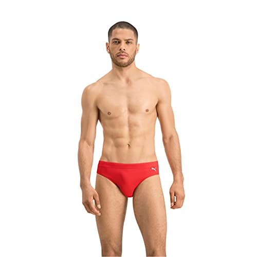 PUMA Classic Men's Swimming Brief Bañador, Rojo, L para Hombre