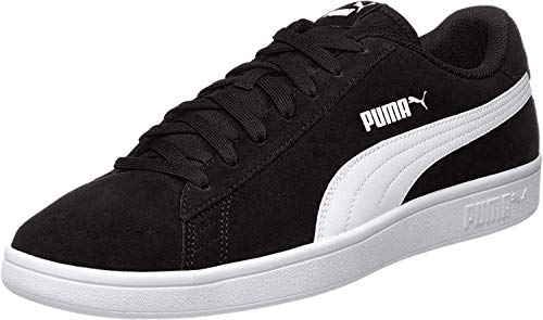 PUMA Smash v2, Zapatillas Unisex Adulto, Negro (Black White Silver), 41 EU