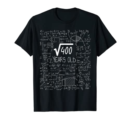 Raíz cuadrada de 400: 20 años, 20 cumpleaños Camiseta