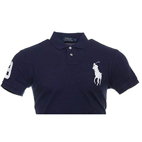 Ralph Lauren Big Pony - Polo de manga corta para hombre, azul marino, M