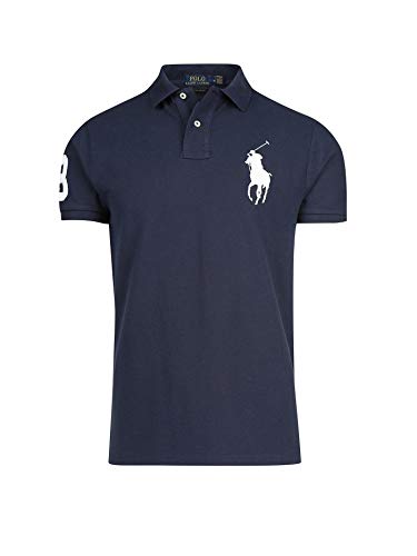 Ralph Lauren Big Pony - Polo de manga corta para hombre, azul marino, M