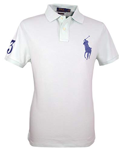 Ralph Lauren Polo de manga corta para hombre, Big Pony – Custom Slim Fit verde M