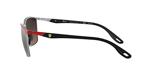 Ray-Ban 0RB3673M Gafas, Red Ferrari ON Silver, 56 Unisex