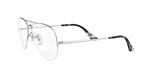 Ray-Ban 0rx 6589 2501 59 Monturas de Gafas, Silver, Unisex