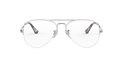 Ray-Ban 0rx 6589 2501 59 Monturas de Gafas, Silver, Unisex