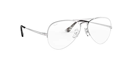 Ray-Ban 0rx 6589 2501 59 Monturas de Gafas, Silver, Unisex