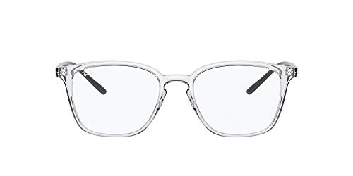 Ray-Ban 0rx7185 Gafas, Transparent, 50 Unisex