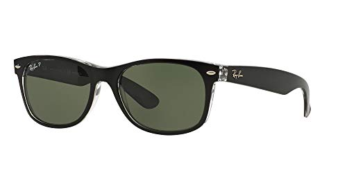 Ray-Ban 2132, Gafas de Sol Unisex, Multicolor (Negro), 55 mm