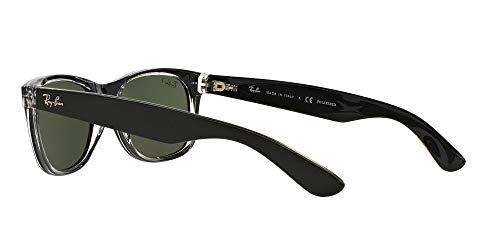 Ray-Ban 2132, Gafas de Sol Unisex, Multicolor (Negro), 55 mm