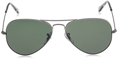 Ray-Ban Aviator Gafas, Gris, 62 mm Unisex Adulto