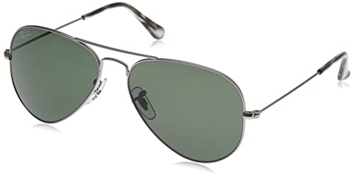 Ray-Ban Aviator Gafas, Gris, 62 mm Unisex Adulto