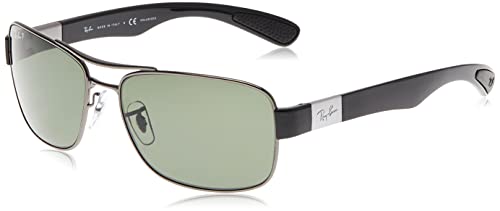 Ray-ban Mod. 3522 - Gafas de sol para hombre, color negro (gunmetal/polargreen), talla 61