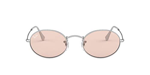 Ray-Ban Oval Gafas de Lectura, Plateado/Rosa Claro, 51 Unisex Adulto