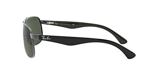 Ray-Ban Rb3502 Gafas de Sol, Matte Gunmetal, 61 para Hombre