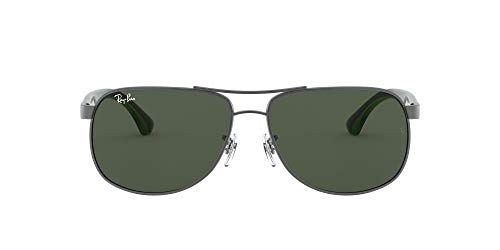 Ray-Ban Rb3502 Gafas de Sol, Matte Gunmetal, 61 para Hombre