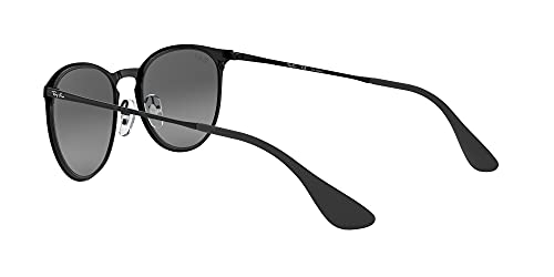 Ray-Ban RB3539- Shiny Black Frame/Light Grey Gradient Grey Polar Lens, 54 MM