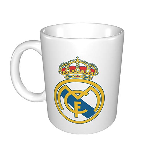 Real Madrid - Tazas de porcelana para café, té, cacao (11 onzas)