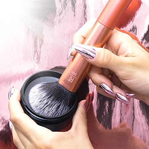 REAL TECHNIQUES Bálsamo de limpieza con almohadilla de limpieza profunda para el cuidado del cepillo de maquillaje