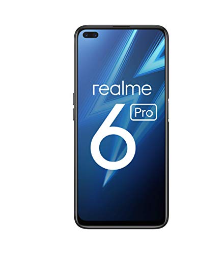 realme 6 Pro – Smartphone de 6.6”, 6 GB RAM + 128 GB de ROM, Procesador OctaCore Snapdragon 720G, Cuádruple Cámara AI 64MP, Dual Sim - Color Lightning Blue [Versión Española, compatible con Portugal]