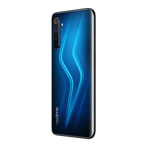 realme 6 Pro – Smartphone de 6.6”, 6 GB RAM + 128 GB de ROM, Procesador OctaCore Snapdragon 720G, Cuádruple Cámara AI 64MP, Dual Sim - Color Lightning Blue [Versión Española, compatible con Portugal]