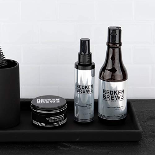 REDKEN Brews Thickening - Champú para cabello fino o afinado