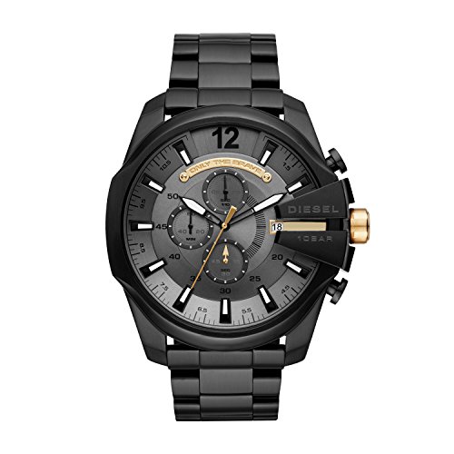 Reloj cronógrafo Mega Chief Diesel para hombre, tamaño de la caja 59 mm, reloj de acero inoxidable