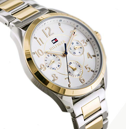 Reloj para mujer Tommy Hilfiger 1781607, mecanismo de cuarzo, diseño con varias esferas, correa de acero inoxidable.