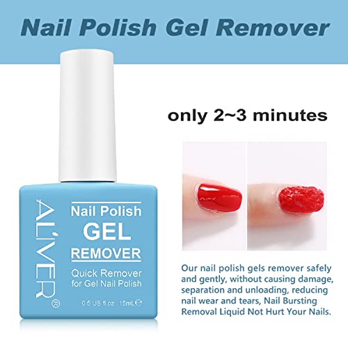 Removedor de esmalte de gel, paquete de 2 removedores de esmalte de uñas de gel, Magic Remover, 2 Piezas Removedor de esmalte de uñas Magic Gel para quitar el esmalte de uñas rápido y fácil