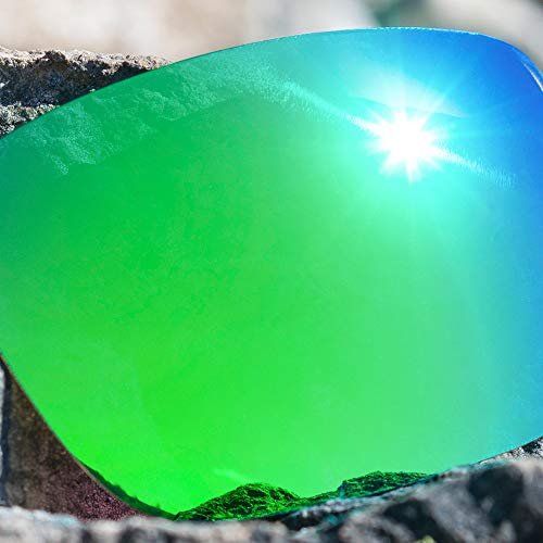 Revant Lentes de Repuesto Compatibles con Gafas de Sol Oakley Holbrook, Polarizados, Verde Esmeralda MirrorShield