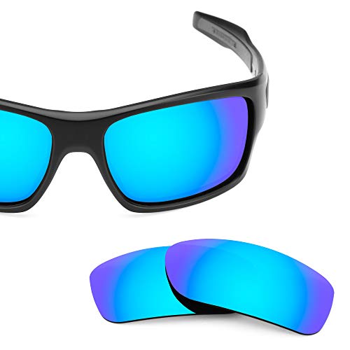 Revant Lentes de Repuesto Compatibles con Gafas de Sol Oakley Turbine, Polarizados, Azul Hielo MirrorShield