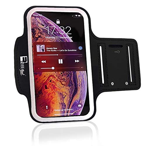 RevereSport Brazalete Deportivo iPhone 13 Pro MAX. Antideslizante contra Sudor Armband para Correr, Fitness. Gimnasio, Ciclismo. Teléfono Funda de Ejercicio