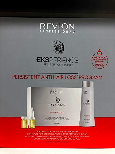 Revlon EKSPERIENCE PERSISTENT ANTIHAIR LOSS PROGRAM Champú 250 ml + Ampollas vitalizantes 12 x 7 ml