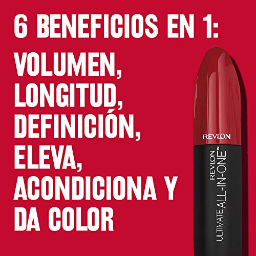 Revlon Ultimate All-in-One Máscara de Pestañas Impermeable (Blackest Black)