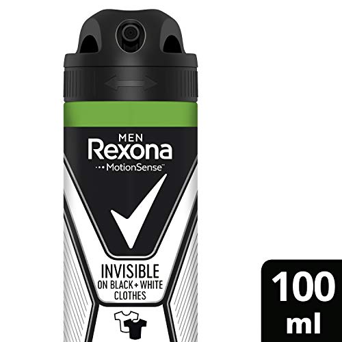 Rexona For Men - Desodorante para hombre comprimido invisible, antitranspirante eficaz 48 h, antimanchas blancas y amarillas, spray 100 ml