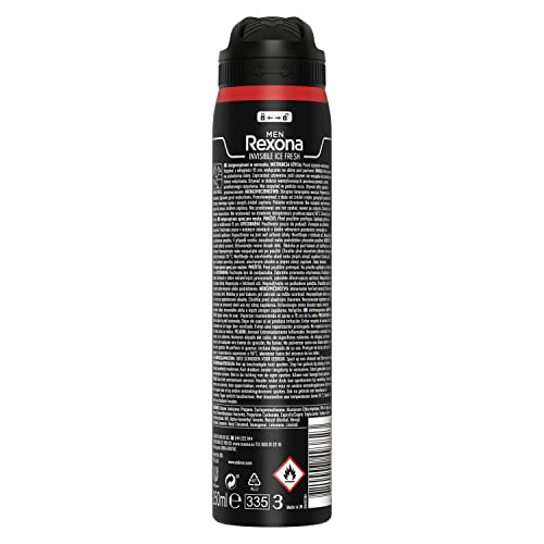 Rexona Invisible Desodorante Aerosol Antitranspirante para hombre Ice Fresh  250ml