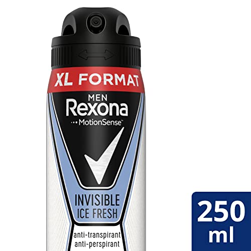 Rexona Invisible Desodorante Aerosol Antitranspirante para hombre Ice Fresh  250ml