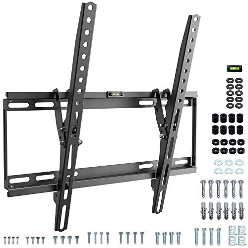 RICOO N1944 Soporte TV Pared Inclinable Fijo Plano Televisión 32-65" (81-165cm) Slim Universal Televisor LED/LCD/Curvo VESA 200x200-400x400